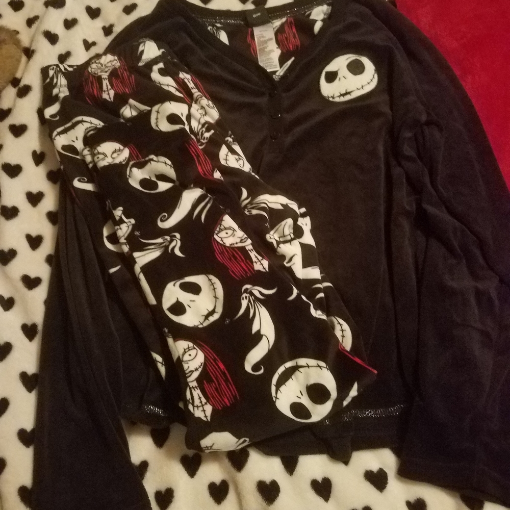 Warm soft Nightmare before Christmas pjs